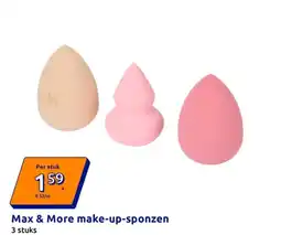 Action Max & More make-up-sponzen aanbieding