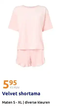 Action Velvet shortama aanbieding