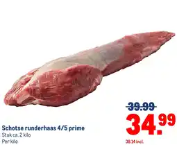 Makro Schotse runderhaas 4/5 prime aanbieding
