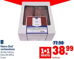 Makro Metro Chef varkenshaas aanbieding