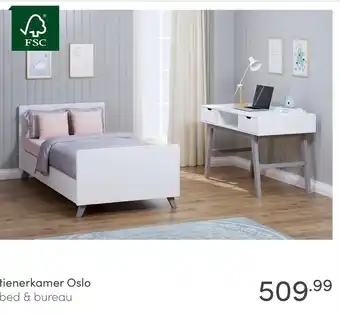 Baby & Tiener tienerkamer Oslo bed & bureau aanbieding