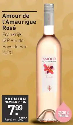 Gall & Gall Amour de l'Amaurigue Rosé aanbieding