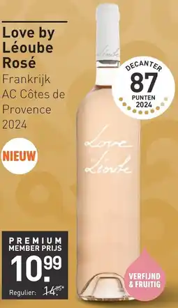 Gall & Gall Love by Léoube Rosé aanbieding