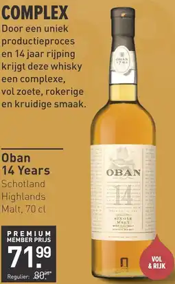 Gall & Gall Oban 14 Years aanbieding