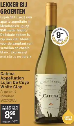 Gall & Gall Catena Appellation Luján De Cuyo White Clay aanbieding