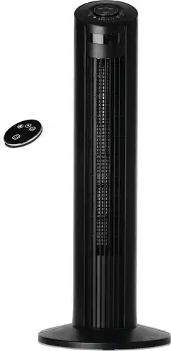 Bol.com AirKing torenventilator 80 cm - Met timer en afstandsbediening - Zwart aanbieding