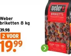 GAMMA Weber briketten 8 kg aanbieding