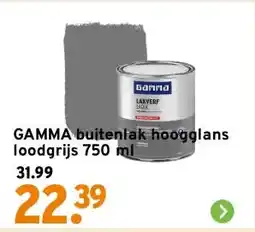 GAMMA GAMMA buitenlak hoogglans loodgrijs 750 ml aanbieding