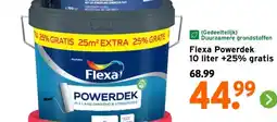 GAMMA Flexa Powerdek 10 liter +25% gratis aanbieding