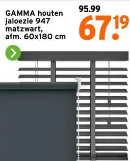 GAMMA GAMMA houten jaloezie 947 matzwart, aanbieding