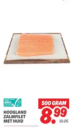 Dekamarkt HOOGLAND ZALMFILET MET HUID aanbieding