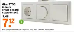 GAMMA Gira ST55 inbouw enkel geaard stopcontact aanbieding