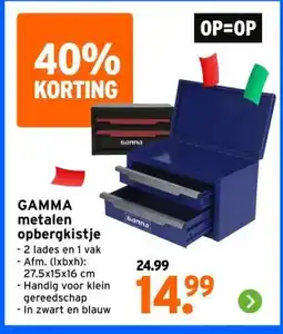 GAMMA GAMMAmetalen opbergkistje aanbieding