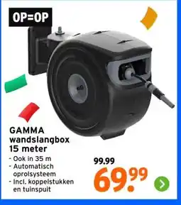 GAMMA GAMMA wandslangbox 15 meter aanbieding