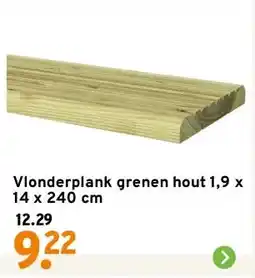 GAMMA Vlonderplank grenen hout 1,9 x 14 x 240 cm aanbieding