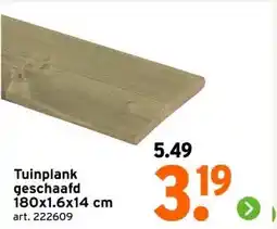 GAMMA Tuinplank geschaafd 180x1.6x14 cm aanbieding