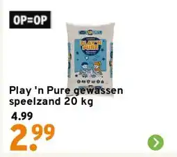 GAMMA Play 'n Pure gewassen speelzand 20 kg aanbieding