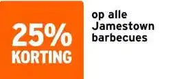 GAMMA op alle Jamestown barbecues aanbieding