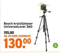 GAMMA Bosch kruislijnlaser UniversalLevel 360 aanbieding