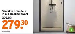 GAMMA Sealskin draaideur in nis Hooked zwart aanbieding