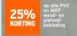 GAMMA op alle PVC en MDF wand- en plafond- bekleding aanbieding