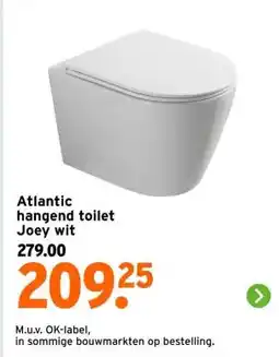 GAMMA Atlantic hangend toilet Joey wit aanbieding