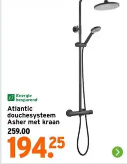 GAMMA Atlantic douchesysteem Asher met kraan aanbieding