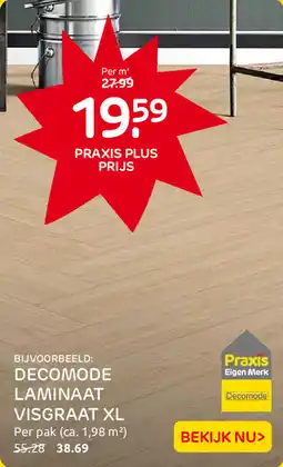 Praxis Decomode Laminaat Visgraat XL aanbieding