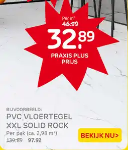 Praxis PVC Vloertegel XXL Solid Rock aanbieding