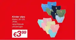Kik Kinder Slips aanbieding