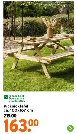 GAMMA Picknicktafel aanbieding