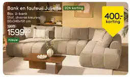 Leen Bakker Bekijk bank en fauteuil Juliette aanbieding
