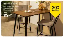 Leen Bakker Bekijk bartafel Milo aanbieding