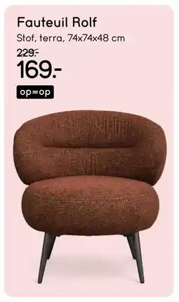Leen Bakker Bekijk fauteuil Rolf aanbieding
