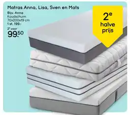Leen Bakker Bekijk matras Anna, Lisa, Sven en Mats aanbieding