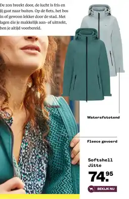 Welkoop Softshell Jitte aanbieding