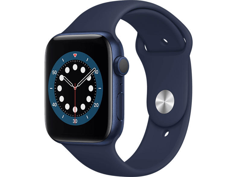 APPLE Watch Series 6 44mm blauw aluminium / blauwe sportband kopen? |  MediaMarkt
