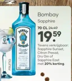Mitra Bombay Sapphire aanbieding