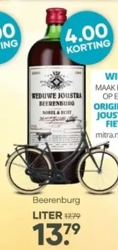 Mitra Weduwe Joustra Beerenburg aanbieding