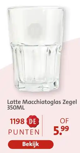 Bruna Latte Macchiatoglas Zegel aanbieding