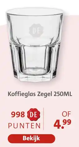 Bruna Koffieglas Zegel aanbieding