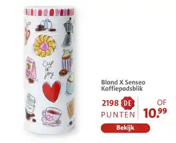 Bruna Blond X Senseo Koffiepadsblik aanbieding
