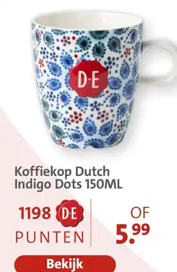Bruna Koffiekop Dutch Indigo Dots aanbieding