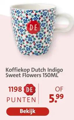 Bruna Koffiekop Dutch Indigo Sweet Flowers aanbieding