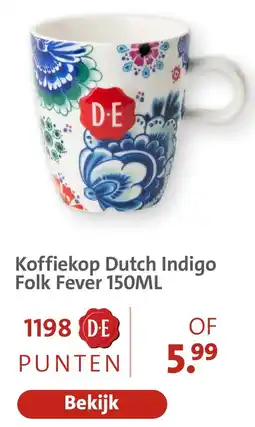 Bruna Koffiekop Dutch Indigo Folk Fever aanbieding