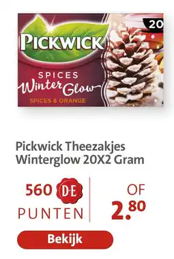 Bruna Pickwick Theezakjes Winterglow aanbieding