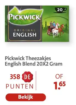 Bruna Pickwick Theezakjes English Blend aanbieding