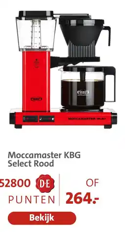 Bruna Moccamaster KBG Select Rood aanbieding