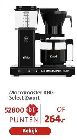 Bruna Moccamaster KBG Select Zwart aanbieding