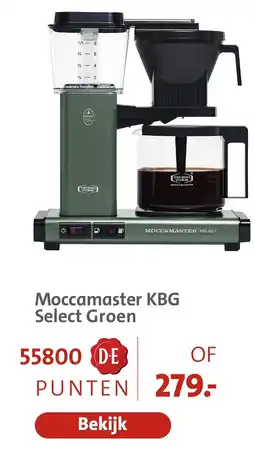 Bruna Moccamaster KBG Select Groen aanbieding